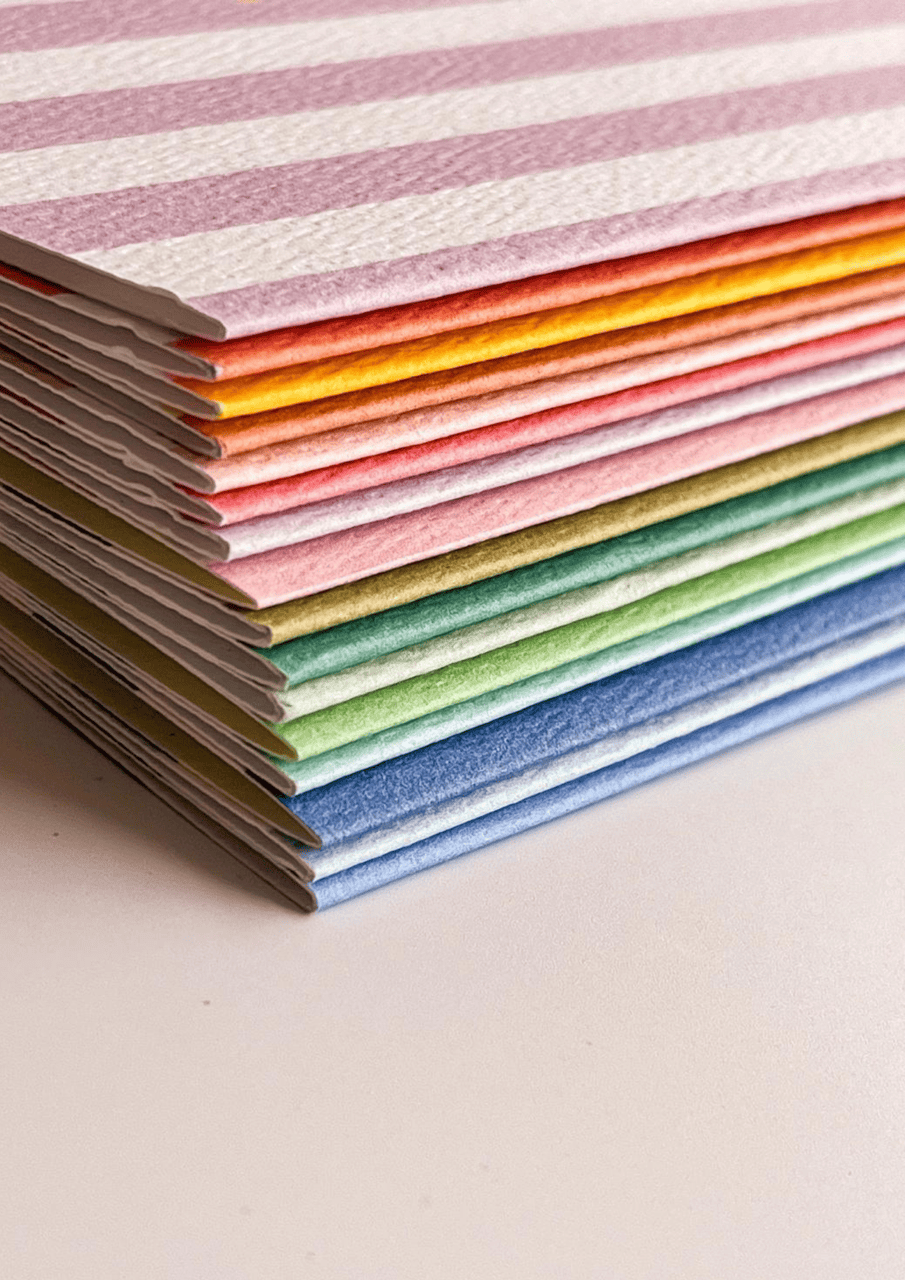 Notizbuch "Stripes" | olivgrün | FIN STUDIO - Bild 6