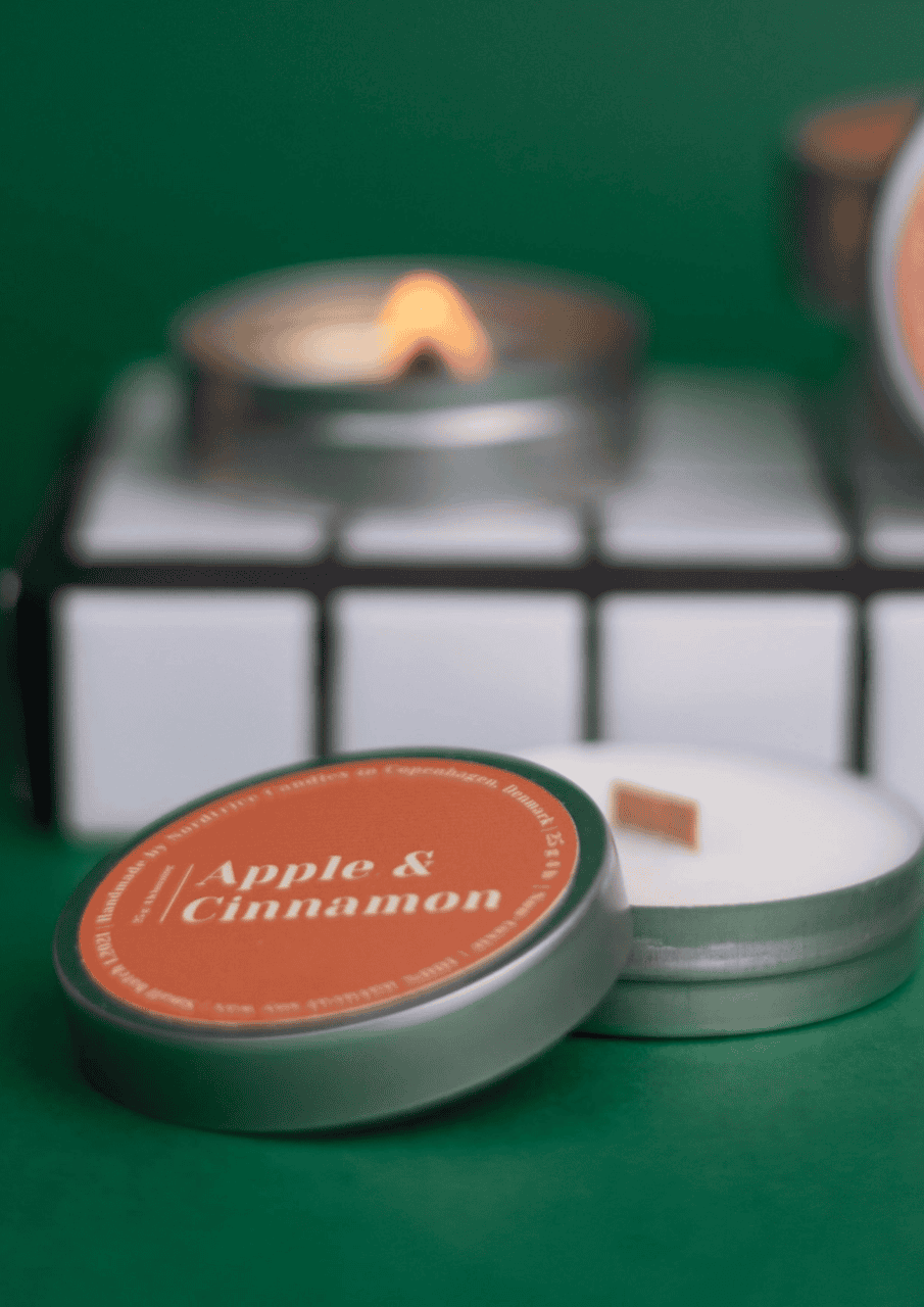 Mini Soja-Duftkerze | apple/cinnamon | NORDTRICE - Bild 2