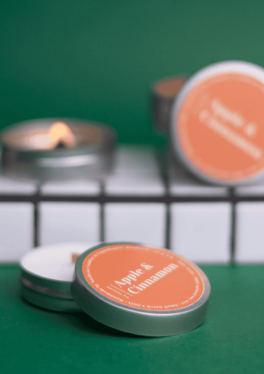 Mini Soja-Duftkerze | apple/cinnamon | NORDTRICE - Bild 3