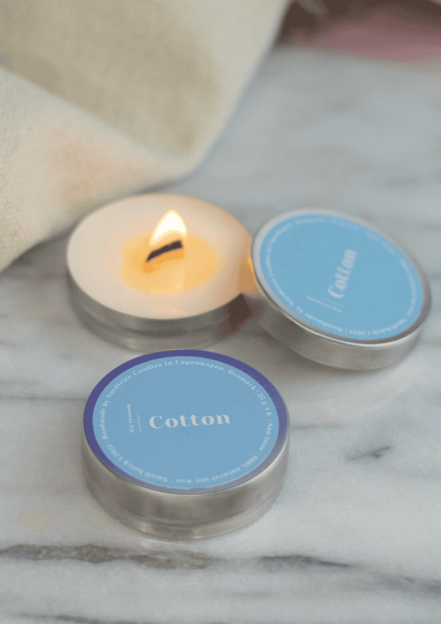 Mini Soja-Duftkerze | cotton | NORDTRICE - Bild 3