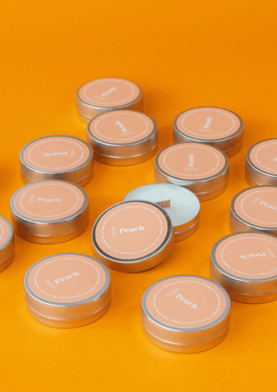 Mini Soja-Duftkerze | peach | NORDTRICE - Bild 2