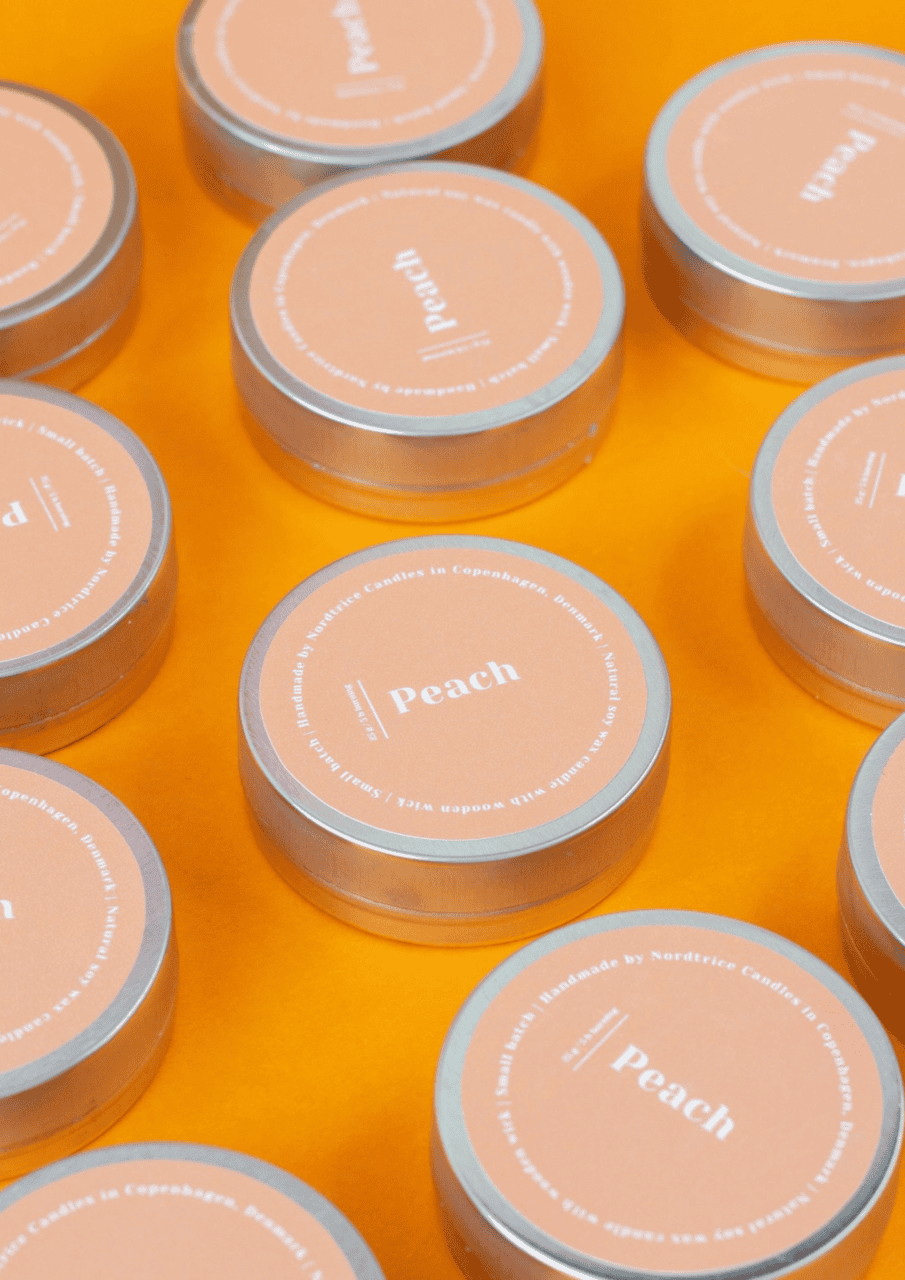 Mini Soja-Duftkerze | peach | NORDTRICE - Bild 3