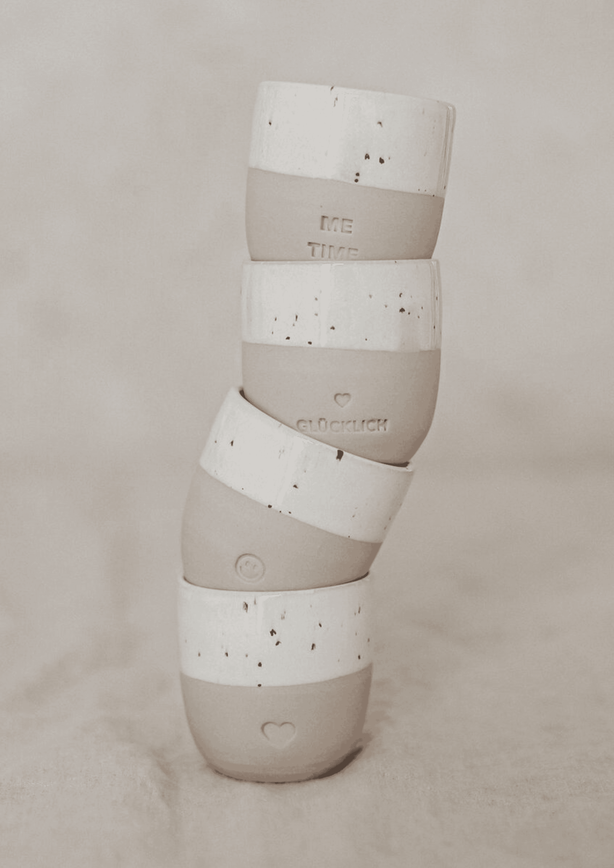 Espressobecher ''Herz'' | weiß/creme | EULENSCHNITT - Bild 6